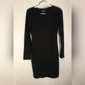 FASHION NOVA Women's Elegant Black Long Sleeve Dress Zize L Made In China